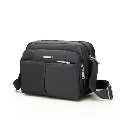 Waterproof Multi-Pocket Shoulder Messenger Bag with Adjustable Strap