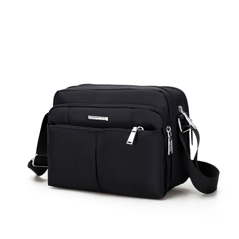 Waterproof Multi-Pocket Shoulder Messenger Bag with Adjustable Strap