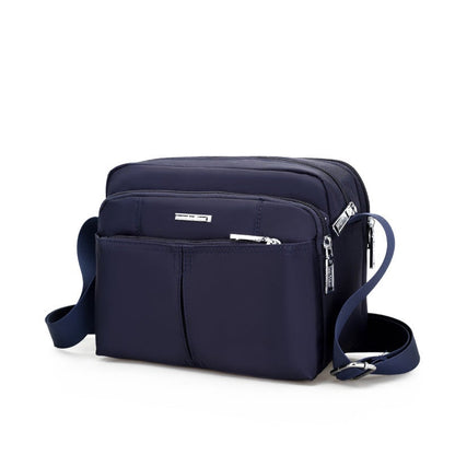 Waterproof Multi-Pocket Shoulder Messenger Bag with Adjustable Strap