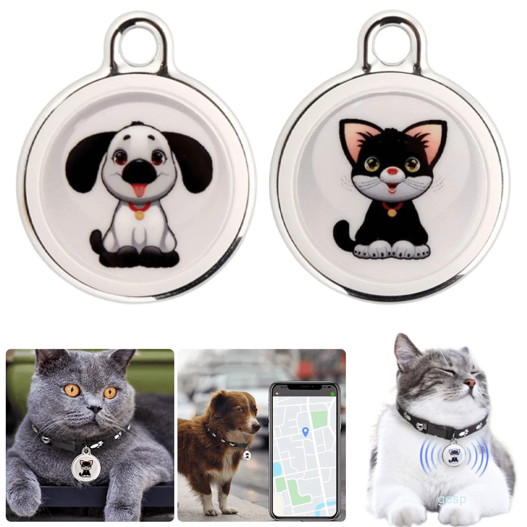 Waterproof Pet GPS Tracker with Real-Time Bluetooth Location Monitoring and Sound Alarm