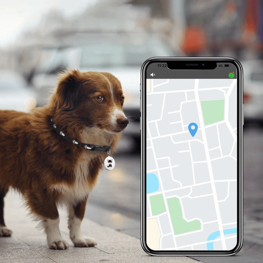 Waterproof Pet GPS Tracker with Real-Time Bluetooth Location Monitoring and Sound Alarm