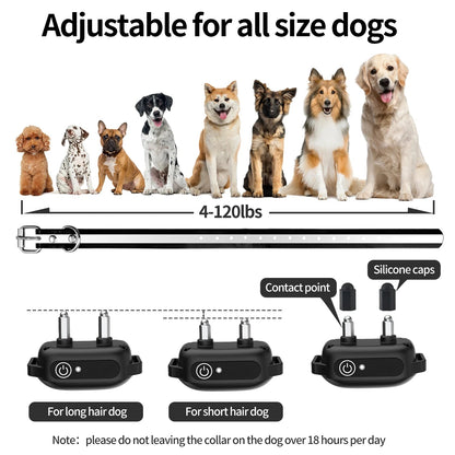 Waterproof Remote Dog Training Collar with Beep, Vibration and Shock Modes