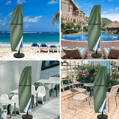 Waterproof UV Parasol Cover with Oxford Fabric and Zipper