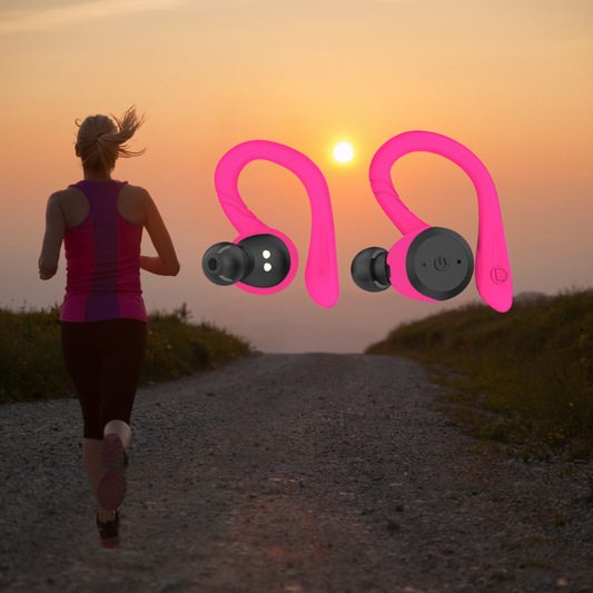 Waterproof Wireless Sports Earbuds with 20-Hour Battery Life