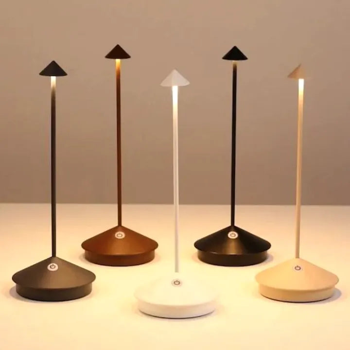 Wireless Dimmable Table Lamp with Touch Control and Waterproof Design