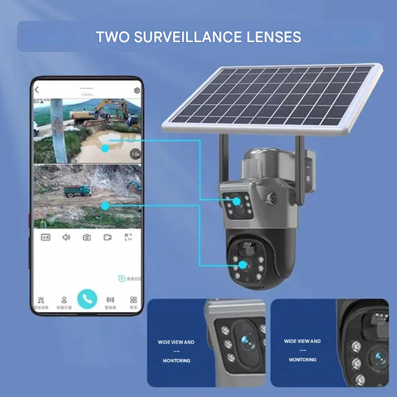 Wireless Dual-Lens 4K Solar Security Camera
