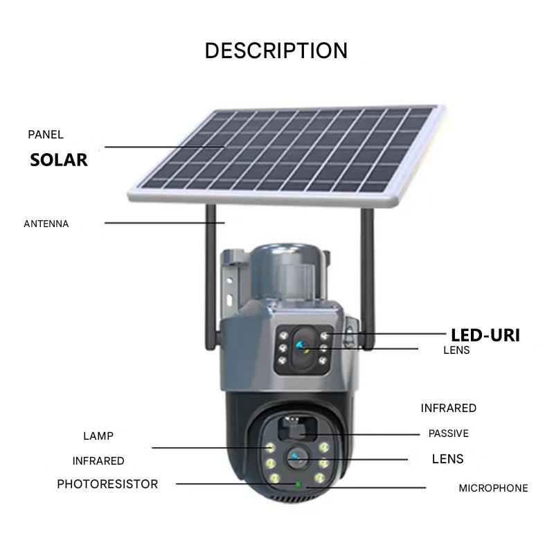 Wireless Dual-Lens 4K Solar Security Camera
