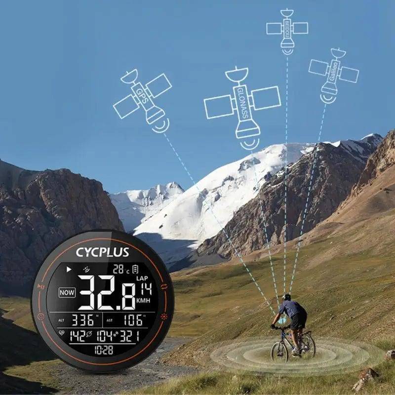 Wireless GPS Bicycle Computer with 2.5-Inch LCD, ANT+ Connectivity and 30-Hour Battery