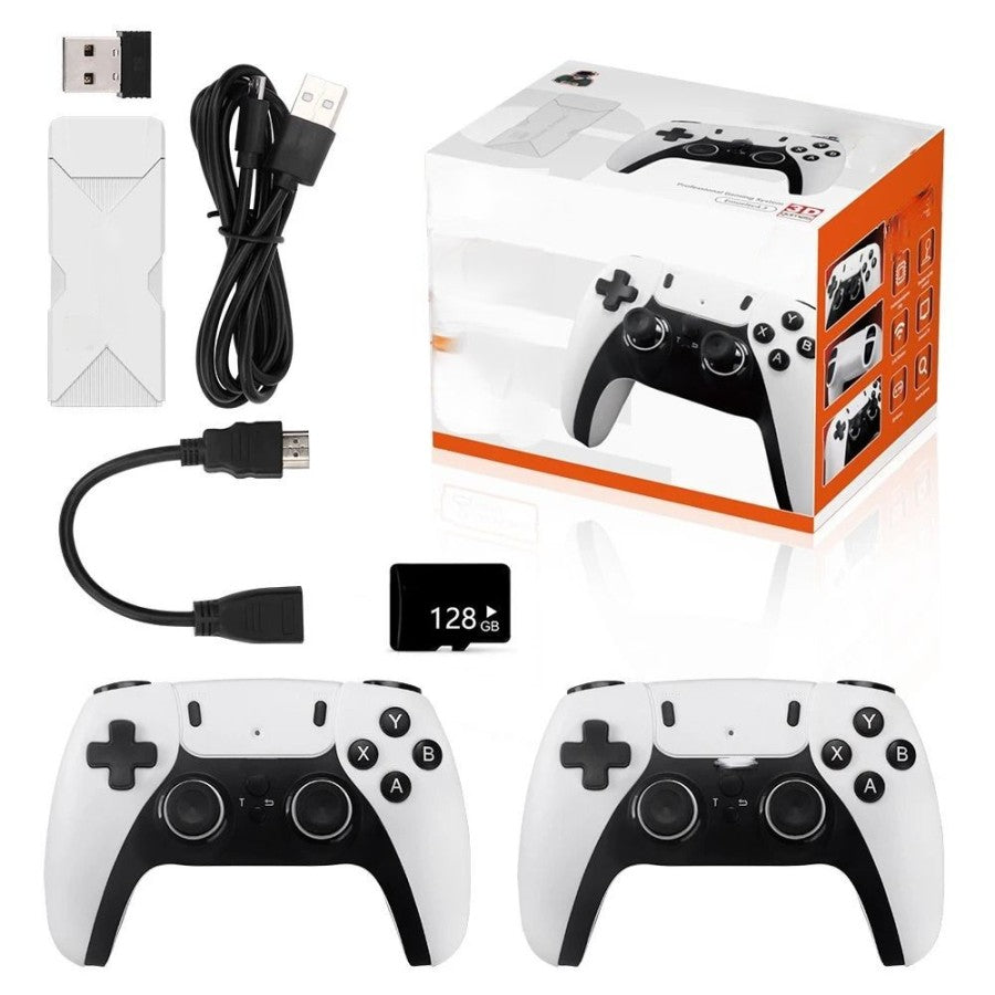 Wireless Retro Gaming Console with 4K HDMI and Dual Controllers