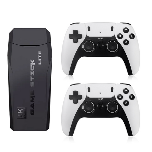 Wireless Retro Gaming Console with 4K HDMI and Dual Controllers