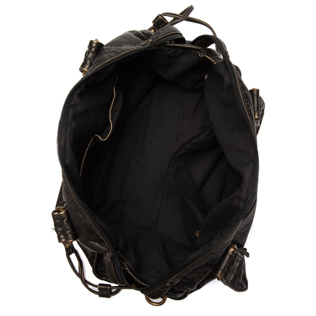 Women's Large Retro Handbag with Adjustable Shoulder Strap