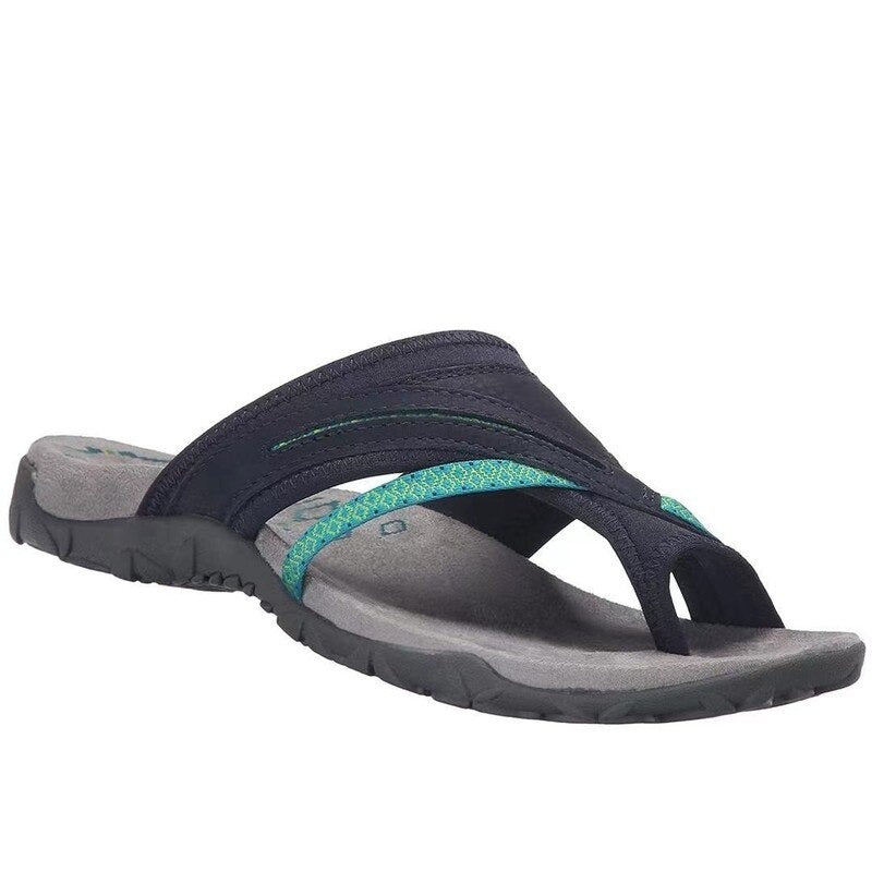 Women's Lightweight Flip Flops with Cushioned Footbed and Non-Slip Sole