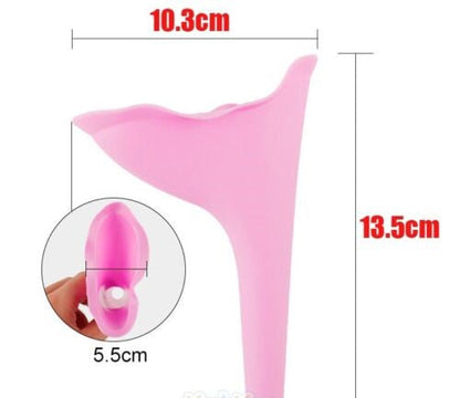 Women's Reusable Silicone Urinal Funnel Set for Outdoor Use
