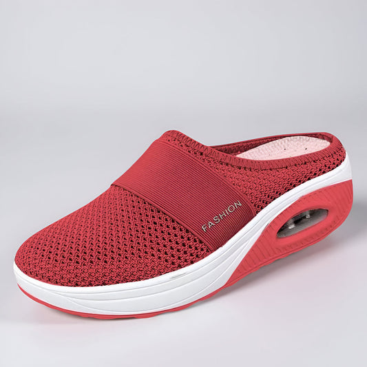 Women’s Slip-On Mesh Walking Shoes with Cushioned Sole
