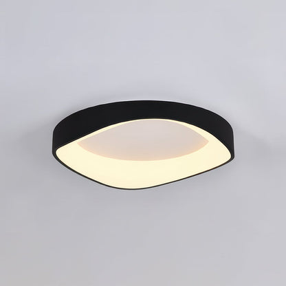 Plafoniera a filo soffitto effetto venatura del legno