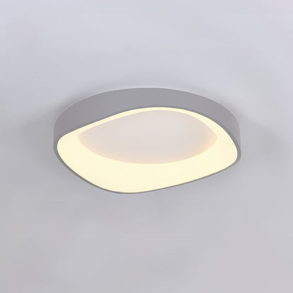 Plafoniera a filo soffitto effetto venatura del legno