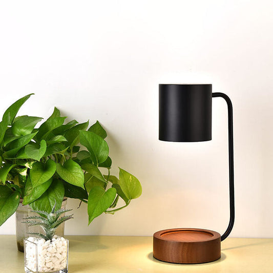 Wood and Metal Japanese Style Table Lamp
