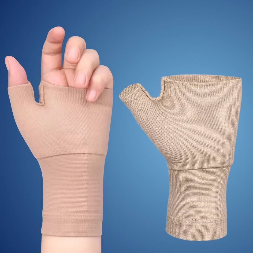 Wrist Compression Sleeve with Thumb Support and Adjustable Fit