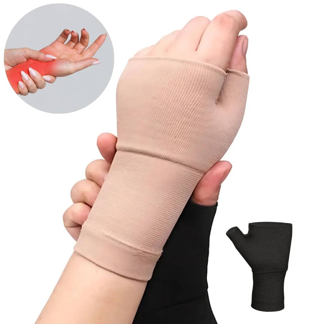 Wrist Compression Sleeve with Thumb Support and Adjustable Fit